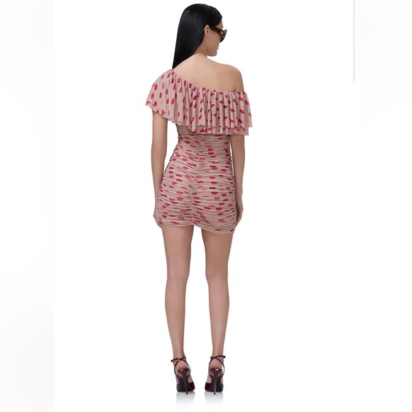 NWT AFRM Vivian Mini Dress Almond Kiss - Picture 4 of 6